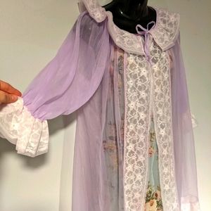 Vintage 1960s Berkliff sheer robe